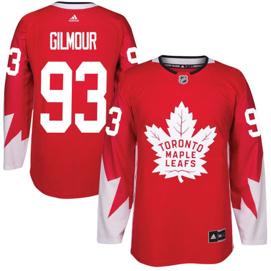 2017 NHL Toronto Maple Leafs Men #93 Doug Gilmour red jersey->toronto maple leafs->NHL Jersey